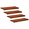 vidaXL Stair Treads 4 pcs 70 x 25 x 2 cm Brown Solid Beech Wood