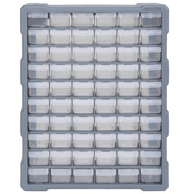 vidaXL Multi-drawer Organiser with 60 Drawers 38x16x47.5 cm