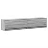 vidaXL TV Wall Cabinet with LED Grey Sonoma 180x31x38 cm