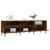 vidaXL TV Cabinet Smoked Oak 150x30x44.5 cm Engineered Wood