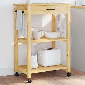 vidaXL Kitchen Trolley "MONZA" 60x40x88,5 cm Solid Wood Pine