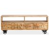 vidaXL TV Cabinet Solid Mango Wood 120x30x48 cm
