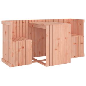 vidaXL Balcony Set 2 Seater Solid Wood Douglas
