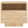 vidaXL Bedside Cabinets with LED Lights 2 pcs Sonoma Oak 40x39x37 cm