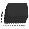 vidaXL Floor Mats 40 pcs Black 14.4 m&sup2; EVA Foam