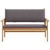 vidaXL Garden Bench with Cushion Anthracite Solid Acacia Wood