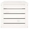 vidaXL Storage Box White 109x36.5x33 cm Solid Wood Pine