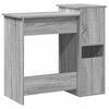vidaXL Desk with Shelves Grey Sonoma 84x40x78 cm Engineered Wood