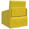 vidaXL Sofa Bed Yellow 65 x 80 x 83 cm Velvet
