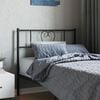 vidaXL Metal Replace Headboard Black 100 cm