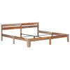 vidaXL Bed Frame without Mattress Solid Wood 200x200cm
