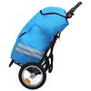 vidaXL Folding Bike Trailer with Grocery Bag Blue and Black