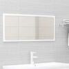 vidaXL Bathroom Furniture Set High Gloss White Engineered Wood