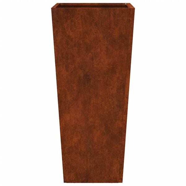 vidaXL Garden Planter 35x35x75 cm Weathering Steel