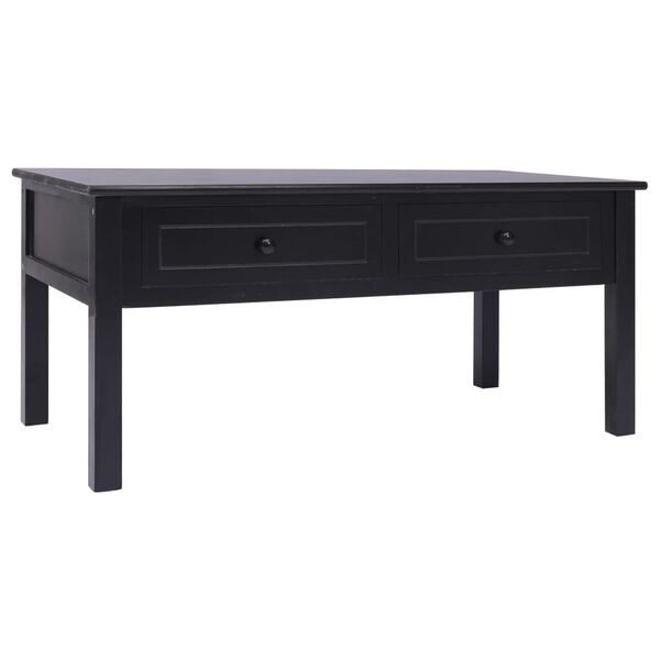 vidaXL Coffee Table Black 100x50x45 cm Wood