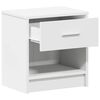 vidaXL Bedside Cabinet with Drawer White 39x28x41 cm