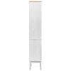 vidaXL Bathroom Tall Cabinet White 35 x 30 x 160 cm Solid Pine Wood