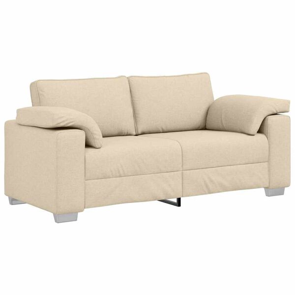 vidaXL Sofa Cream 180 x 77 x 82 cm Fabric