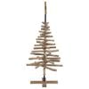vidaXL Christmas Tree with Stand Brown 120 cm Solid teak wood