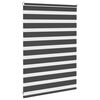 vidaXL Zebra Blind Black 100x100 cm Fabric Width 95.9 cm Polyester