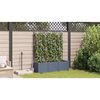 vidaXL Garden Planter 3 pcs LiGht Grey 120 x 40 x 143 cm Steel