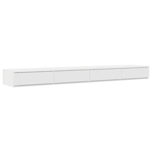 vidaXL Bed Drawers White 200 x 36.5 x 16.5 cm Engineered Wood