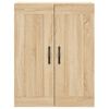 vidaXL Wall Mounted Cabinet Sonoma Oak 69.5x34x90 cm Engineered Wood