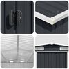vidaXL Garden Shed 257x580x181 cm Metal Anthracite