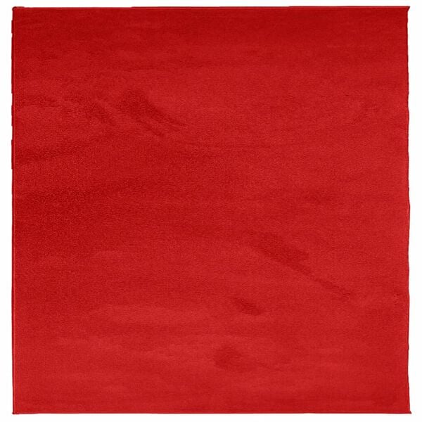 vidaXL Rug OVIEDO Short Pile Red 160x160 cm