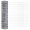 vidaXL Fence with Post Silver 1.6 x 10 m Steel