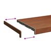 vidaXL Window Sill Brown Wood 60 x 35 x 4.5 cm PVC