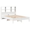 vidaXL Bookcase Bed without Mattress White 120x200 cm Solid Wood Pine
