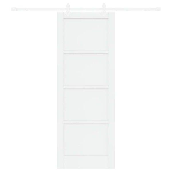vidaXL Sliding Door White 78 x 211 cm Solid Pine Wood