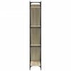 vidaXL Bookcase Sonoma Oak 79x30x180 cm Engineered Wood and Metal