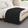 vidaXL Throw Blanket Black 150 x 130 cm Fleece