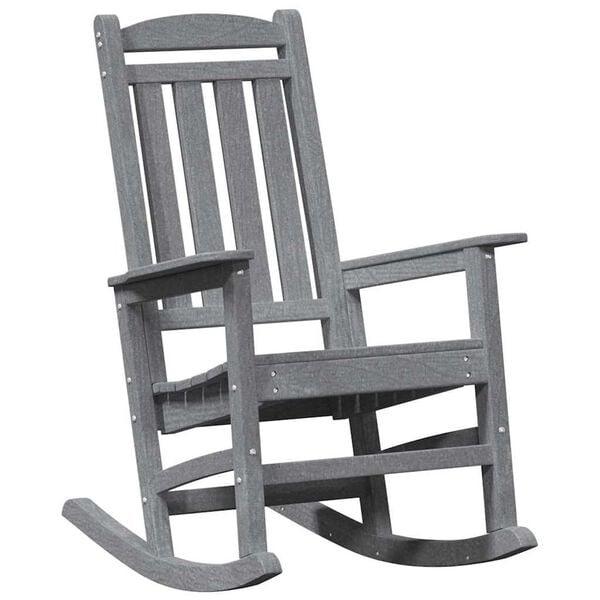 vidaXL Garden Rocking Chair Light Grey 92 x 70 x 108cm HDPE