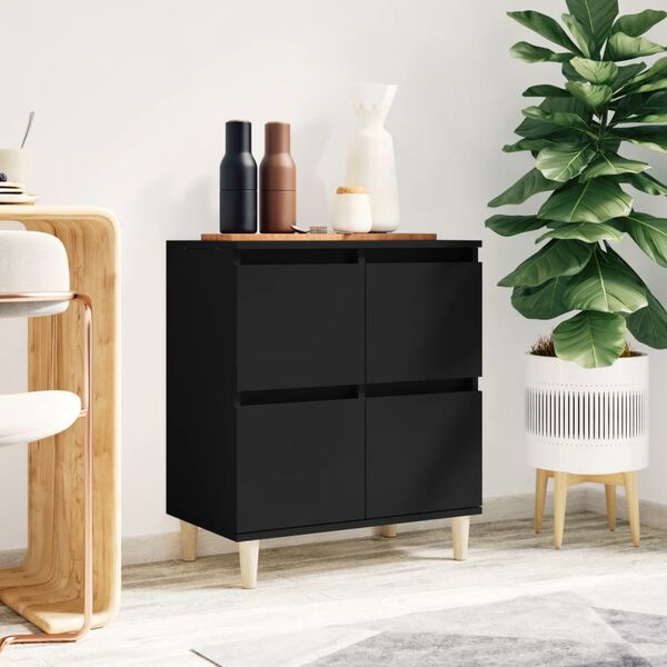 vidaXL Sideboard Black 60x35x70 cm Engineered Wood