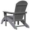 vidaXL Adirondack Chair Light Grey 82 x 74 x 92 cm HDPE
