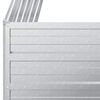 vidaXL Garden Raised Bed 100x40x77 cm Galvanized Steel Silver