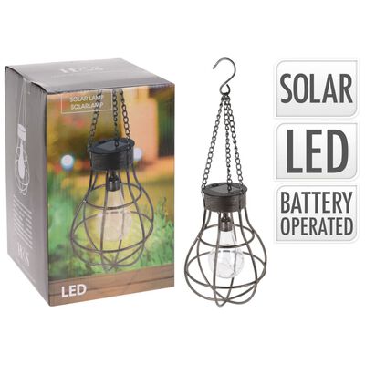 ProGarden Solar Bulb Lamp Metal with 10 LEDs