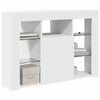 vidaXL Corner LED TV Cabinet White 100x40x68cm Engineered Wood