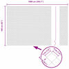 vidaXL Fence with Post Silver 1.6 x 10 m Steel