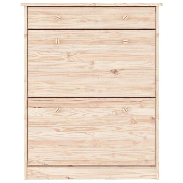vidaXL Shoe Cabinet ALTA 77x35x96 cm Solid Wood Pine
