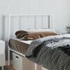 vidaXL Metal Headboard White 90 cm