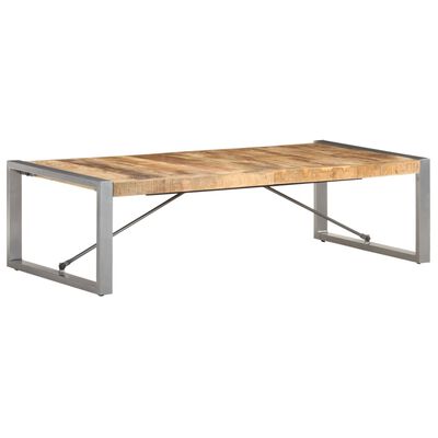 vidaXL Coffee Table 140x70x40 cm Rough Mango Wood