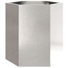 vidaXL Garden Planter 2 pcs Hexagon 46x40x45 cm Stainless Steel