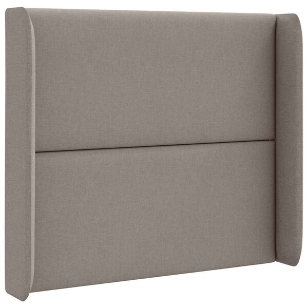 vidaXL Headboard Ear Taupe 80 x 16 x 4 cm Fabric