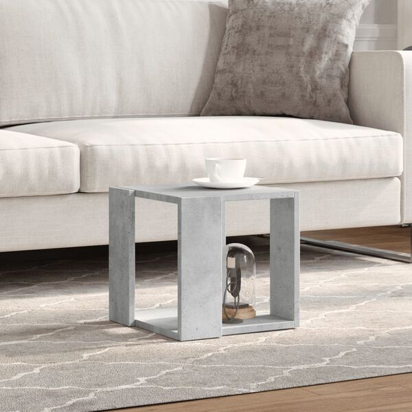 vidaXL Coffee Table Concrete Grey 32x32x30 cm Engineered Wood