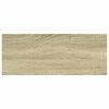 vidaXL Floating Wall Shelf Oak and White 60x23.5x3.8 cm MDF
