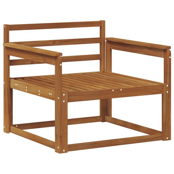 vidaXL Outdoor Middle Sofa Solid Acacia Wood Natural